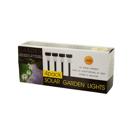 4-Piece Solar Powered Garden Lights Set