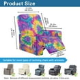 thumbnail image 3 of Renewold Tie-dye Purple Yellow Lazy Boy Recliner Chair Cover Wear Resistant Sofa Slipcover 4 Pieces Comfy Dog Couch Cover Reclining Chair Slipcover with Side Pocket for Pets, 3 of 8