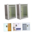 thumbnail image 4 of Minkissy 2Pcs Complaint Box Acrylic Grey Secure for Office Use Outdoor, 4 of 8