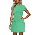 thumbnail image 4 of FDGIU 2025 Women's Corset Mini Dress - Sexy Ruched Spaghetti Straps for Club & Night Out, 4 of 5