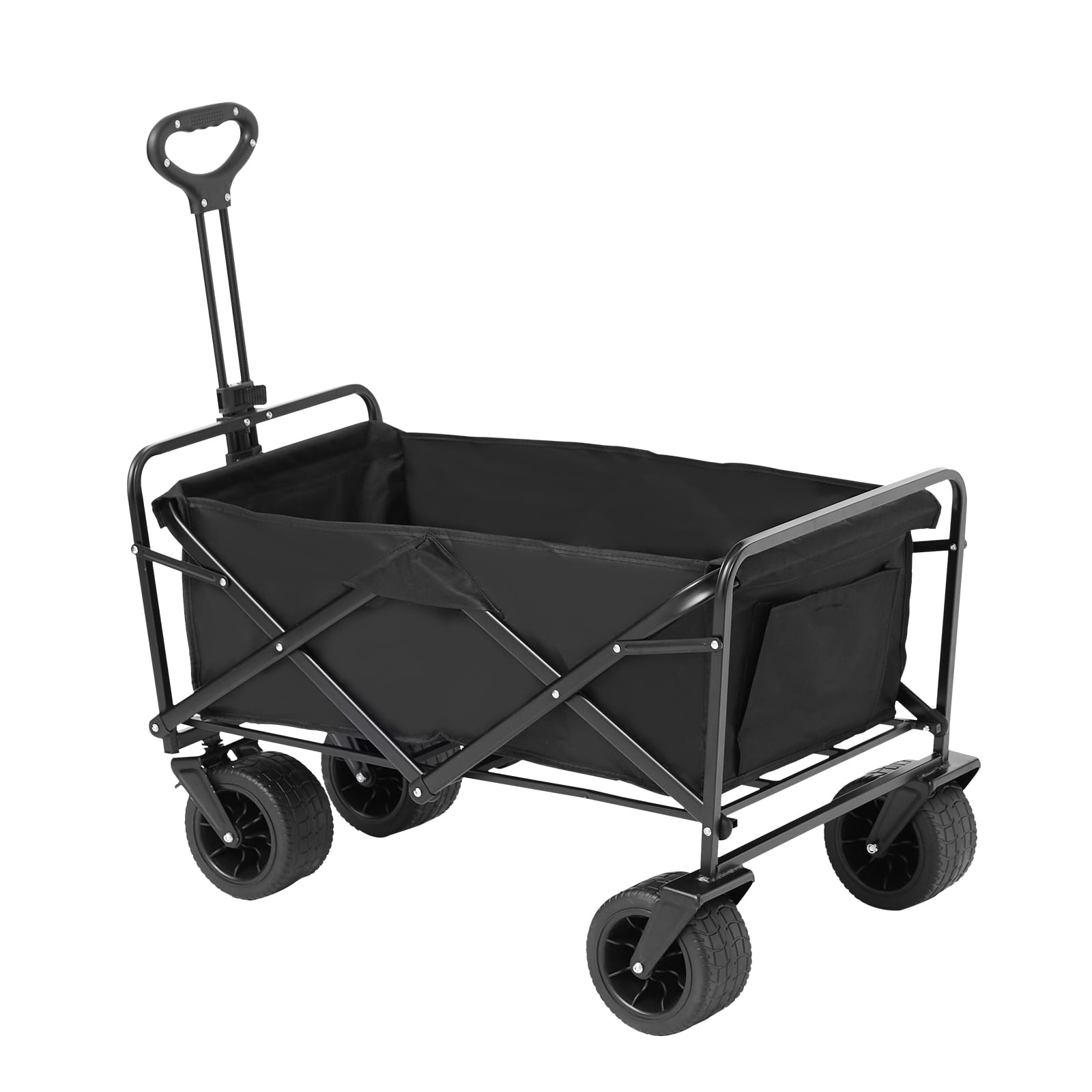 SKYSHALO 350 lbs Capacity Folding Wagon with Foldable