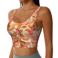 thumbnail image 2 of Sports Bras For Women Workout Tank Tops, Conch Shells Print No.9036 Running Vest With Removable Cups, 2 of 2