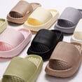 thumbnail image 2 of Nuevas zapatillas de plataforma suave para mujer, verano 2024, chanclas de suela gruesa con diseño de nubes, chanclas ligeras antideslizantes de EVA para mujer, talla grande 45, 2 of 4