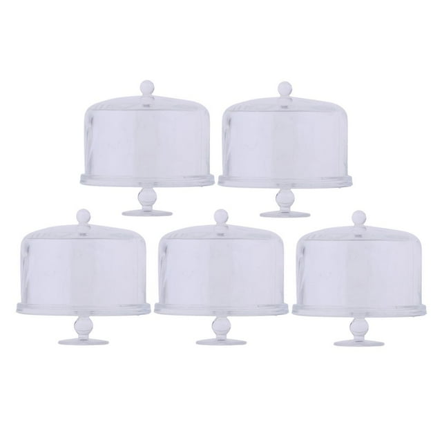 5 piezas 1:12 perfke casa de muñecas en miniatura Soporte para platos de pastel