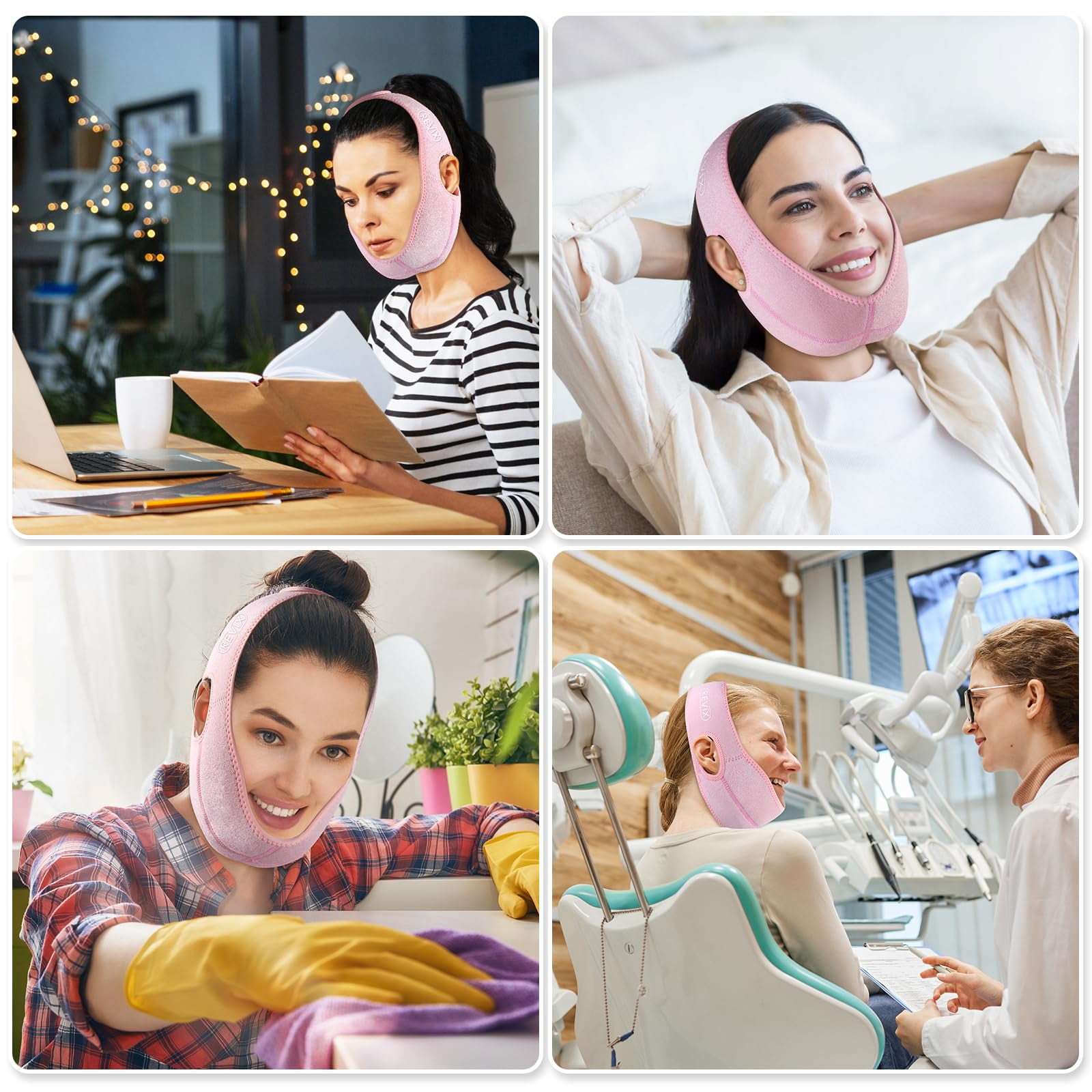 Wisdom Tooth Ice Pack Wrap - 3D Sewing Design - TMJ & Oral Surgery Relief - Hot Cold Therapy for Jaw -|Wisdom Tooth Ice Pack Wrist Wrap 3D Sewing Design for TMJ and Oral Surgery Relief. Hot Cold Thera