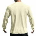 thumbnail image 3 of Aimik Men's Upf 50+ Rash Guard Long Sleeve Sun Protection Uv Spf Shirts Quick Dry Lightweight Fishing Swim Gym Running T-Shirts-Beige XL, 3 of 4