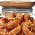 thumbnail image 4 of Ball Stack & Store Glass Mason Jars with Wooden Lid, Used for Pantry, Cookies, Flour, Cereal, Rice, Sugar, Tea, Coffee Beans, Spices, Square, 15.6-Cup Pack of 4, 4 of 7