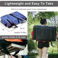 thumbnail image 3 of 24.4" Wide Stadium Seat For Bleachers With Back Support 6 Reclining Options,Folding Bleacher Chair,Comfortable Cushion,Water-Resistant,Portable For Sporting Events,Camping, 3 of 7
