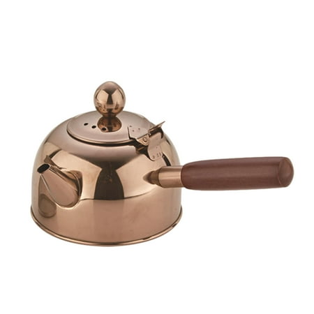 

ankishi Tea Kettle Stainless Steel Wooden Handle Tea Pot Boiling Water