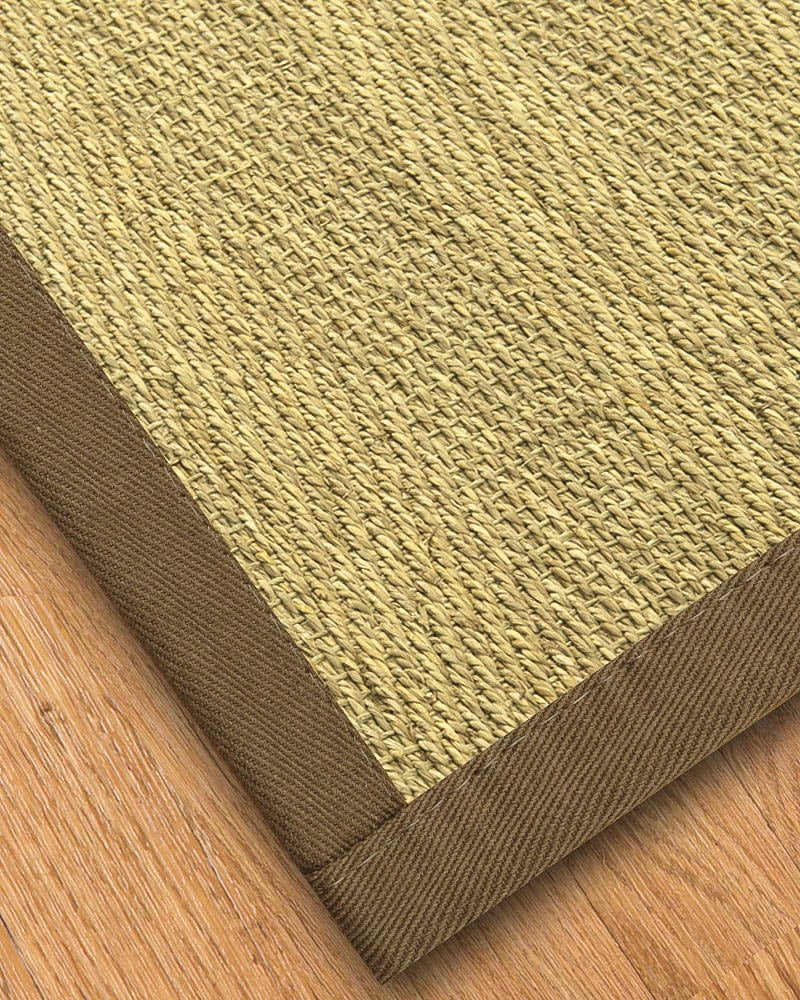 NaturalAreaRugs Natural Fiber Formosa Seagrass Rug, Made in USA, Fossil