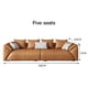 thumbnail image 1 of Hot Sale Light Luxury Leather Sofa First Layer Cowhide 3 Seater L Shaped Sofa Full Body Chaise Corner Down Sofa Divano Furniture My Lux Decor Round, 1 of 14