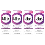 (4 pack) Blink-N-Clean Lens Drops for Any Soft Contact Lens, 0.5 FL OZ