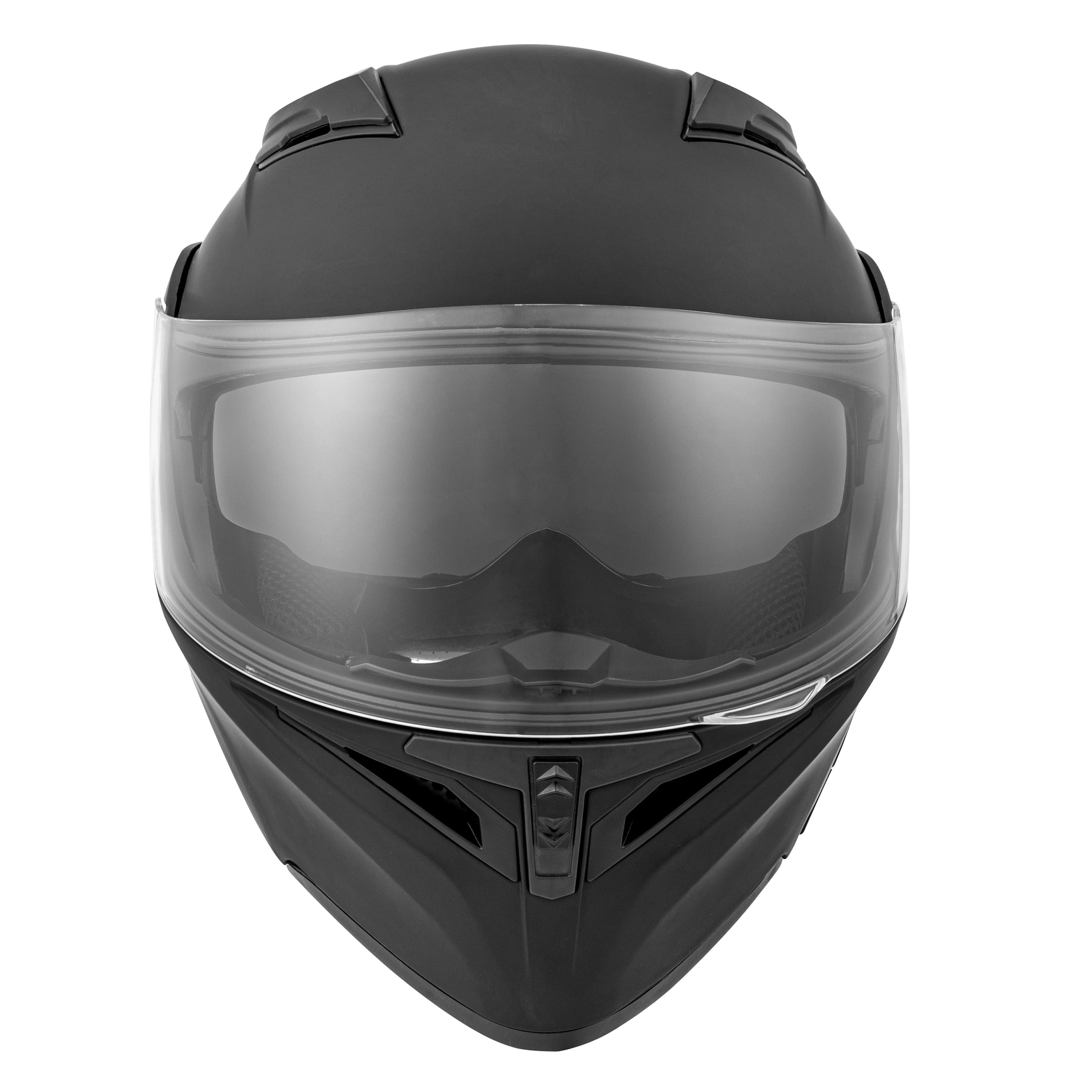Oumurs DOT New Motorcycle Bike Modular Full Face Helmet, Matt Black, with LED Tail Light, L