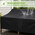 thumbnail image 4 of Outdoor Chair Cover, NASUM Outdoor Furniture Covers Waterproof, Patio Outdoor Couch Cover, 420D Oxford Cloth Durable Lounge Furniture Chair Cover 76''L x 32.5''W x 33''H, Black, 4 of 9