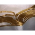 thumbnail image 2 of 100% Silk ORGANZA FABRIC WHITE WITH GOLD BORDER 44" WIDE [15915], 2 of 6