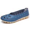 thumbnail image 2 of FRSASU Shoes Clearance Women's Shoes Lady Flats Sandals Leather Slipper Soft Shoes Blue 38, 2 of 7