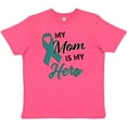 thumbnail image 3 of Inktastic My Mom is my Hero- Ovarian Cancer Awareness Youth T-Shirt, 3 of 5