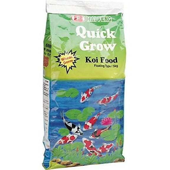 Hai Feng Quick Grow Floating Type Koi Food, Large 11lbs