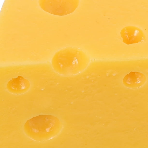 Totority Lot de 50 faux fromages triangulaires artificiels - Pour gâteaux, desserts, faux fromages - Design tendance pour fête, photographie, friandises, boulangerie