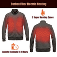 thumbnail image 6 of SAVIOR HEAT Men's Heated Fleece Jacket Casual Winter Zip Up Sweatshirts with Rechargeable Battery Pack,Size S to 2XL, 6 of 8