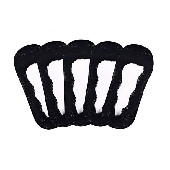 TELOLY 5 Pairs Lace Socks for Women Fashion Liner No Show Socks Lace Non Slip Socks Womens Thin Low Cut Casual