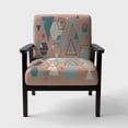 thumbnail image 3 of Designart "Geometric Hexagons Pattern I" Upholstered Transitional Accent Chair - Arm Chair, 3 of 5