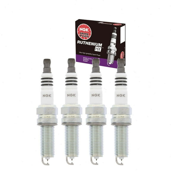 4 pc NGK Ruthenium HX Spark Plugs compatible with Hyundai Sonata 2.4L L4 2015-2019