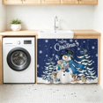 thumbnail image 3 of Navy Blue Christmas Sink Skirt 11"Wx13"L,Dustproof Under Sink Curtain with Self Adhesive Tape,Snowman Xmas Snowflake Gifts Winter Cabinet Curtain Cover for Bathroom Vanity,Kitchen Storage Shelf, 3 of 9