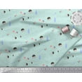 thumbnail image 2 of Soimoi Green Cotton Voile Fabric Ice Cream & Cupcakes Food Printed Fabric 1 Yard 42 Inch Wide, 2 of 3