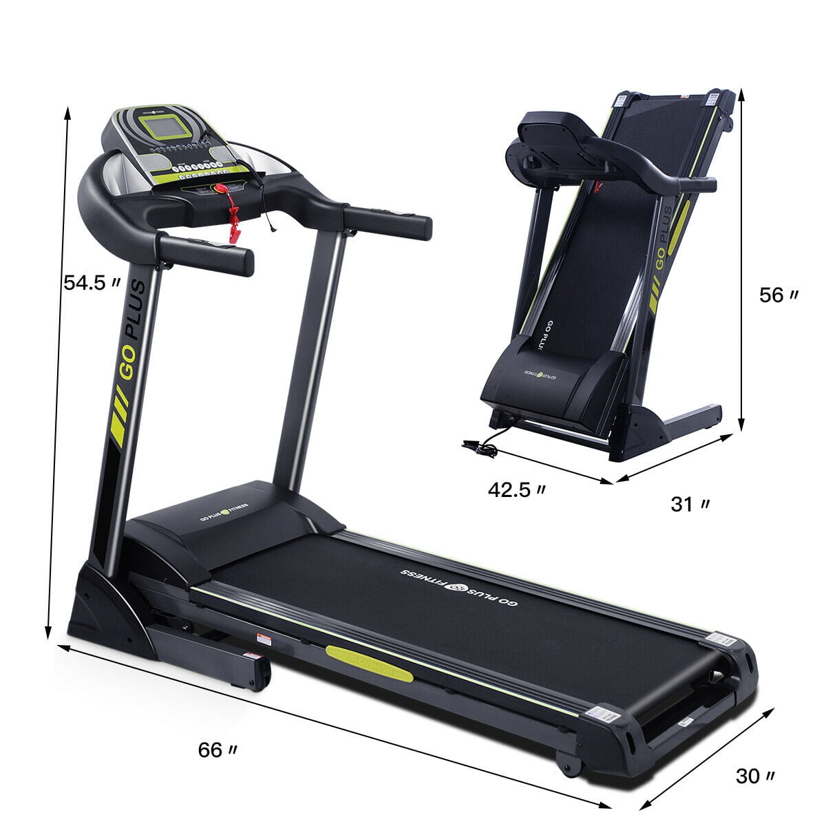 2.5 hp folding treadmill