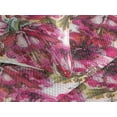 thumbnail image 3 of Ambesonne Flowers Vintage Quilted Bedspread Set 3 Pcs, Romantic Hibiscus, Twin, Hot Pink Olive Green, 3 of 4