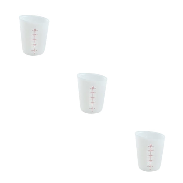 Cateissary Taza medidora de 250/500ml, vaso graduado de café con leche, recipiente medidor de silicona para cocina de laboratorio Type1 NO1 Cateissary CBP136776