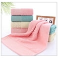 thumbnail image 4 of Xiao Hua Toalla de algodón - 33*73CM rosa, 3 unidades, toallas de algodón de primera calidad, toallas suaves y absorbentes para el cuerpo, ideales para el hogar, el baño y el gimnasio., 4 of 5