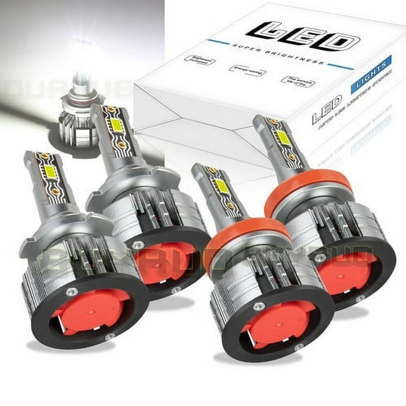 LED Headlight Bulbs High & Low Beam Kit 6000K for 2016-2020 Subaru Crosstrek