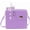 Purple, variant on Unisex Polyester Crossbody Bag with Adjustable Straps, Black