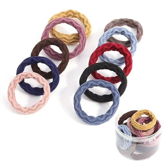 20 Pcs Élastique à Cheveux Sans Pli Bande Élastique Sans Couture pour Queue de Cheval