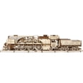 thumbnail image 2 of UGEARS V-Express Steam Train w/ Tender, Wooden 3D Model Kit for Adults and Teens, 2 of 5