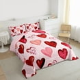 thumbnail image 4 of Homewish Oil Painting Loves Bedding Comforter Set,Valentine'S Day Theme Twin Comforter Sets,Pink Red Bedding Set For Men Women,Microfiber Bedroom Decor Reversible,2-Piece, 4 of 9