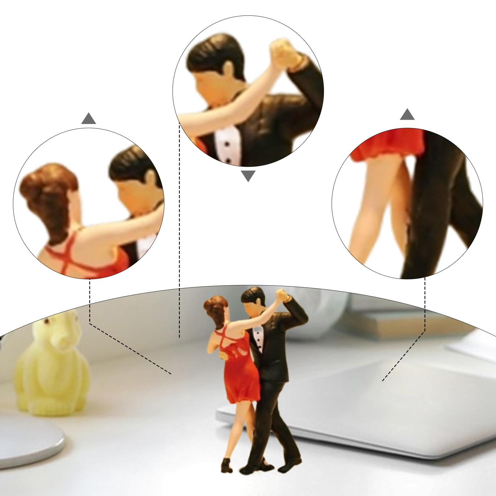 LeeQinersw 1:64 Scale Miniature Figures Micro Landscape Decor Layout Props DIY Projects Dance
