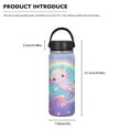 thumbnail image 5 of SEANATIVE Galaxy Axolotl Insulated Water Bottle with Lid 20oz Reusable Vacuum Stainless Steel Water Bottle for Adults Kids Leakproof Gym Sports Canteen, 5 of 7