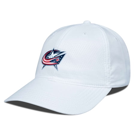 Men s Levelwear White Columbus Blue Jackets Matrix Adjustable Hat