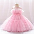 thumbnail image 1 of Lilgiuy Little Girls Wedding Dress Sleeveless Lightweight Puff Gown for Going Out Camping Shopping Clearance, 1 of 5
