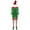 Green, variant on TiaoBug Womens 6Pcs Christmas Elf Santa Helper Costume Full Set Adult Xmas Holiday Party Cosplay Outfits Green-A L