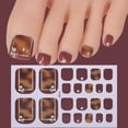 thumbnail image 1 of 22PCS 3D Shiny Dopamine Color Toe Nail Stickers Cute Stickers Polish Gold Nail Stickers Nail, 1 of 1
