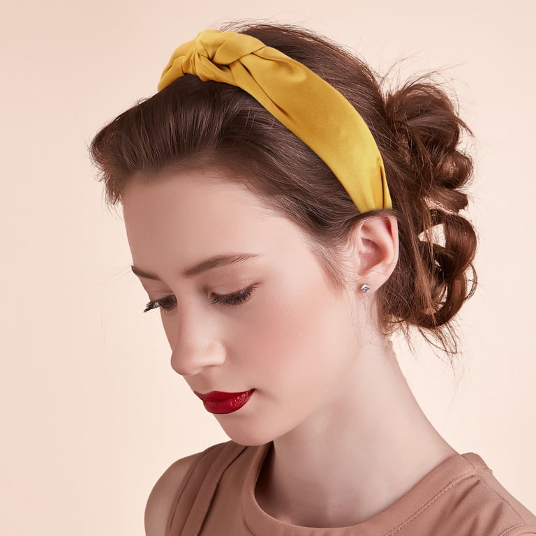 Unique Bargains Silk Knotted Headband Hairband for Women 1.2  display picture 2