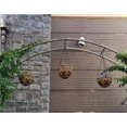 thumbnail image 4 of 2 Pieces Metal Hanging Flower Basket, Coconut Fiber Hanging Flower Basket, Hanging Flower Basket, for Indoor and Outdoor Plants, 4 of 5