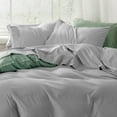 thumbnail image 3 of Queen Sheet Set - 4 Pieces Soft Queen Size Sheets - Breathable & Cooling - Hotel Luxury - Easy Care Polyester Microfiber Bedding for Women, Men, Dark Grey, 3 of 5