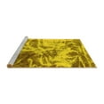 thumbnail image 2 of Ahgly Company Machine Washable Indoor Square Abstract Yellow Modern Area Rugs, 7' Square, 2 of 4