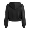 thumbnail image 5 of Hoodies For Women Zip Up Cropped Sweatshirts Casual Full Zip Jackets 2024 Fall Fashion Clothes With Pockets, 5 of 5