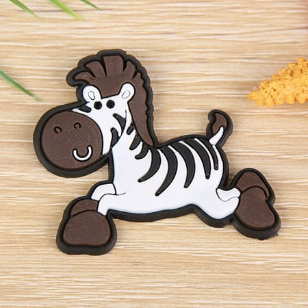 

Creative PVC Children Early Education Toy Home Decoration Animal Cartoon Magnetic Sticker Refrigerator Magnet Fridge Magnets Refrigerator Souvenir ZEBRA